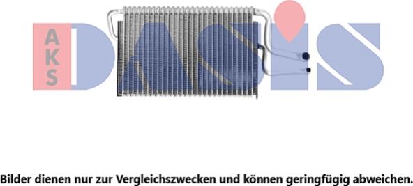 AKS Dasis 820328N - Evaporator, air conditioning www.autospares.lv