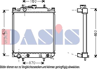 AKS Dasis 360016N - Radiators, Motora dzesēšanas sistēma www.autospares.lv