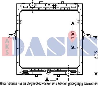 AKS Dasis 290200N - Radiators, Motora dzesēšanas sistēma autospares.lv