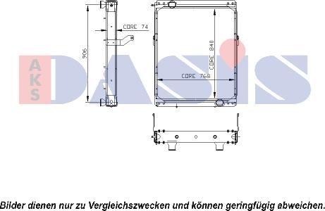 AKS Dasis 260018N - Radiators, Motora dzesēšanas sistēma www.autospares.lv