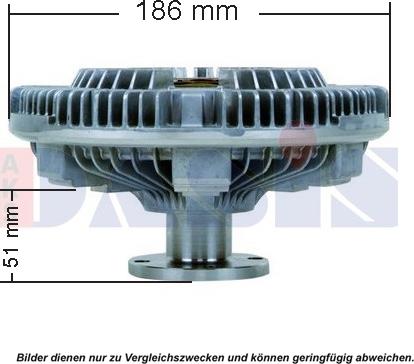 AKS Dasis 268044N - Sajūgs, Radiatora ventilators www.autospares.lv