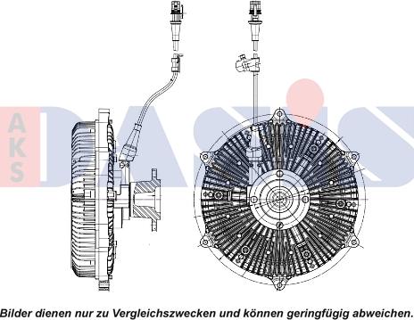 AKS Dasis 268062N - Sajūgs, Radiatora ventilators www.autospares.lv