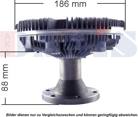 AKS Dasis 268280N - Sajūgs, Radiatora ventilators www.autospares.lv