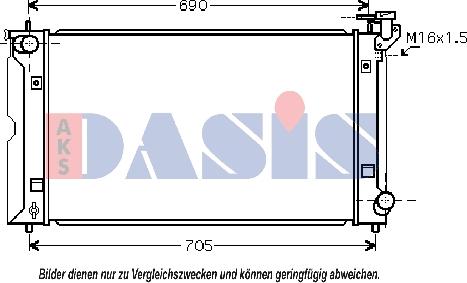 AKS Dasis 210141N - Radiators, Motora dzesēšanas sistēma www.autospares.lv