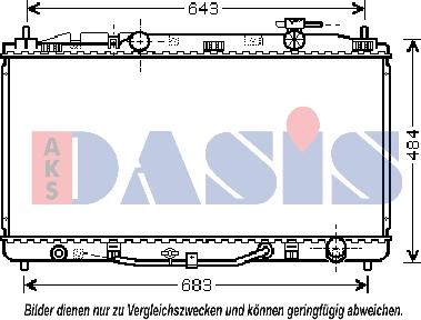 AKS Dasis 210206N - Radiators, Motora dzesēšanas sistēma autospares.lv