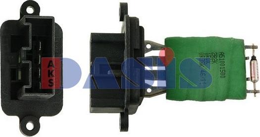 AKS Dasis 740228N - Rezistors, Salona ventilators www.autospares.lv