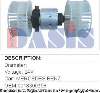 AKS Dasis 742110N - Salona ventilators www.autospares.lv