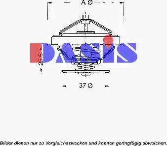 AKS Dasis 750715N - Coolant thermostat / housing www.autospares.lv