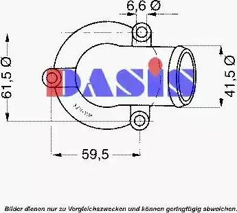 AKS Dasis 751948N - Термостат охлаждающей жидкости / корпус www.autospares.lv