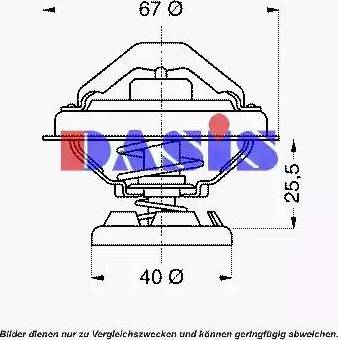 AKS Dasis 751904N - Termostats, Dzesēšanas šķidrums autospares.lv