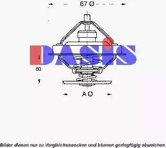 AKS Dasis 751896N - Термостат охлаждающей жидкости / корпус www.autospares.lv