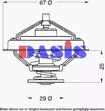 AKS Dasis 751898N - Coolant thermostat / housing www.autospares.lv