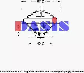 AKS Dasis 751863N - Coolant thermostat / housing www.autospares.lv