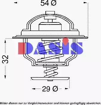 AKS Dasis 751889N - Termostats, Dzesēšanas šķidrums www.autospares.lv