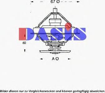 AKS Dasis 751885N - Термостат охлаждающей жидкости / корпус www.autospares.lv