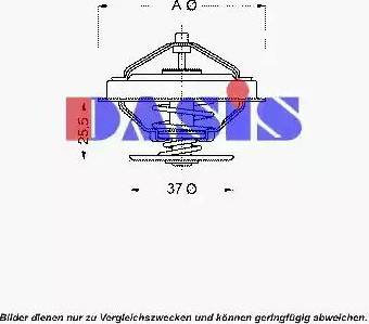 AKS Dasis 751875N - Термостат охлаждающей жидкости / корпус www.autospares.lv