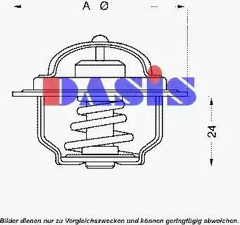 AKS Dasis 751765N - Coolant thermostat / housing www.autospares.lv