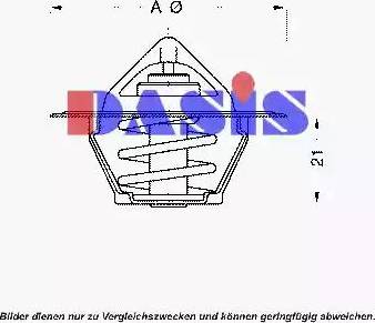 AKS Dasis 751761N - Термостат охлаждающей жидкости / корпус www.autospares.lv