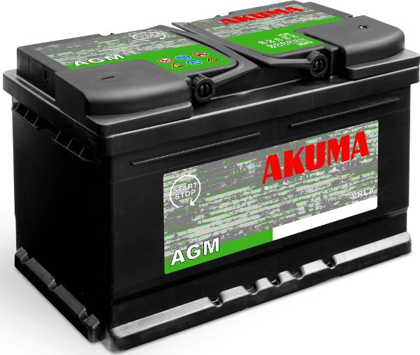 Akuma VR800 - Стартерная аккумуляторная батарея, АКБ www.autospares.lv