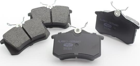 Alanko 10300384 - Brake Pad Set, disc brake www.autospares.lv