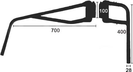 Alkar 9402003 - Kronšteins, Ārējais atpakaļskata spogulis www.autospares.lv