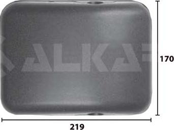 Alkar 9433262 - Platleņķa spogulis www.autospares.lv