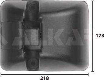 Alkar 9421140 - Platleņķa spogulis www.autospares.lv