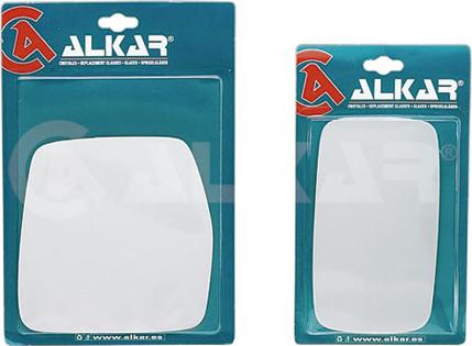 Alkar 9501433 - Spoguļstikls, Ārējais atpakaļskata spogulis www.autospares.lv