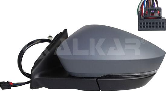 Alkar 9045771 - Ārējais atpakaļskata spogulis www.autospares.lv