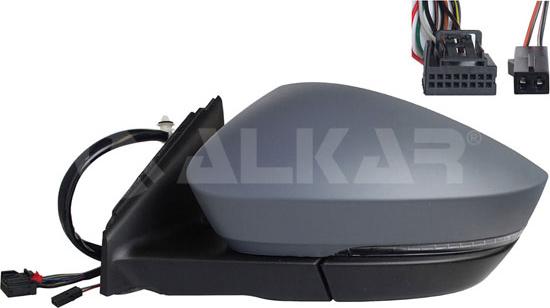 Alkar 9051771 - Ārējais atpakaļskata spogulis www.autospares.lv