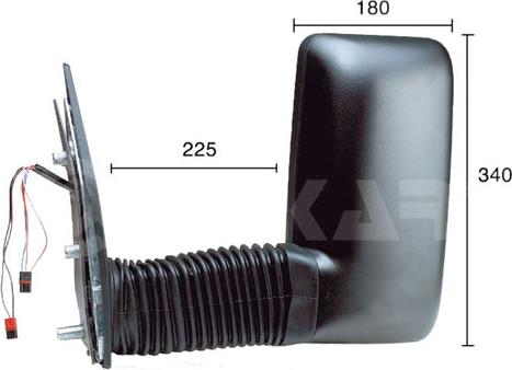 Alkar 9247977 - Ārējais atpakaļskata spogulis www.autospares.lv