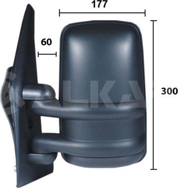 Alkar 9264902 - Ārējais atpakaļskata spogulis www.autospares.lv