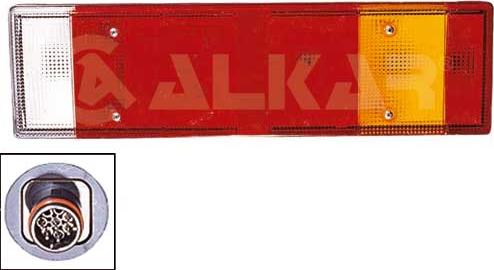 Alkar 9711142 - Izkliedētājs, Aizmugurējais lukturis www.autospares.lv