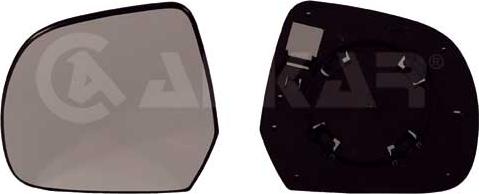 Alkar 6401586 - Spoguļstikls, Ārējais atpakaļskata spogulis www.autospares.lv