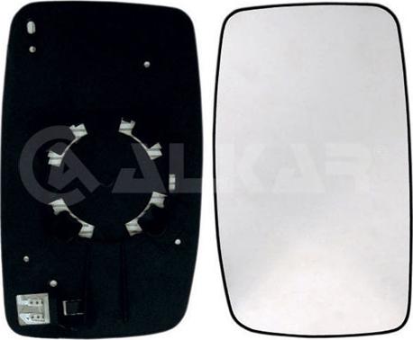 Alkar 6432955 - Spoguļstikls, Ārējais atpakaļskata spogulis www.autospares.lv