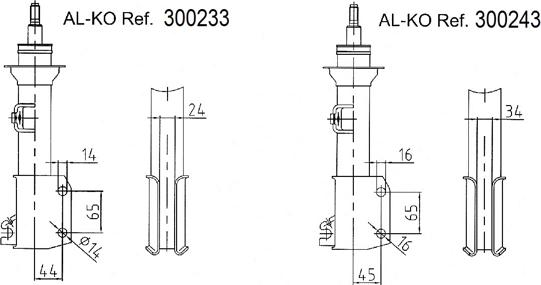 AL-KO 300243 - Amortizators autospares.lv