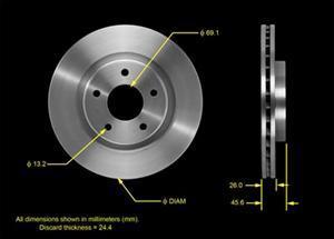 Allmakes 5105514B - Bremžu diski www.autospares.lv