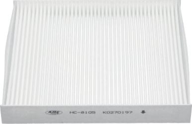 AMC Filter HC-8105 - Filtrs, Salona telpas gaiss www.autospares.lv