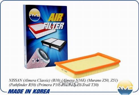 AMD AMD.JFA89 - Air Filter, engine www.autospares.lv