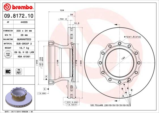 AP 44055 - Bremžu diski autospares.lv