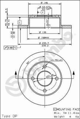 AP 19131 - Bremžu diski www.autospares.lv