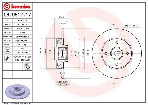 AP 14900 Y - Тормозной диск www.autospares.lv