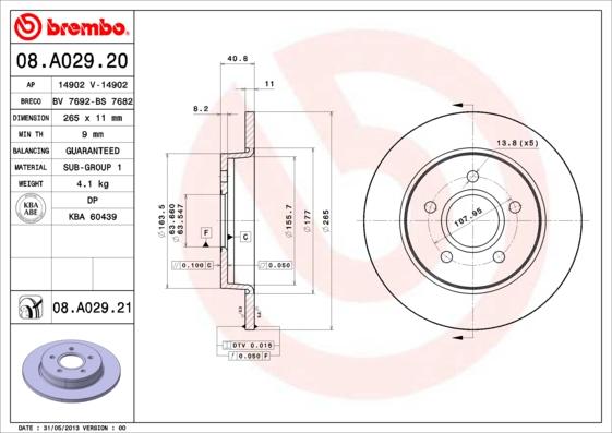 AP 14902 - Bremžu diski autospares.lv