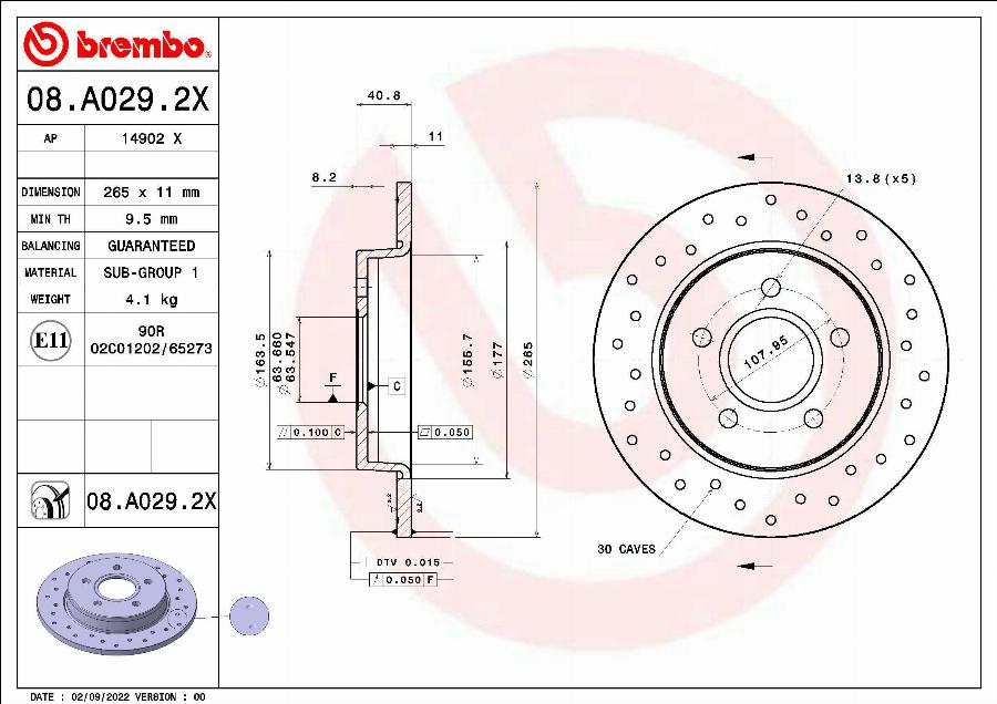 AP 14902 X - Bremžu diski autospares.lv