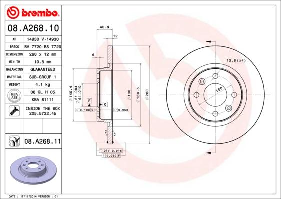 AP 14930 - Bremžu diski www.autospares.lv