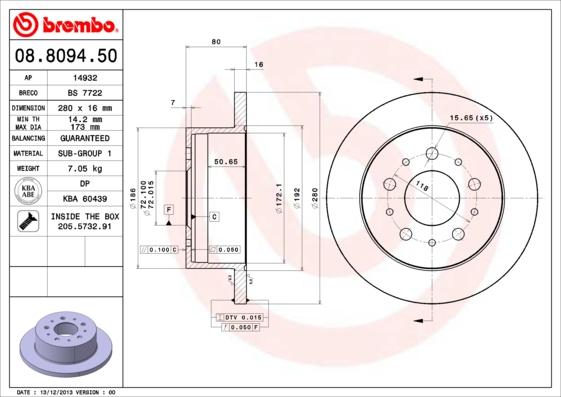 AP 14932 - Brake Disc www.autospares.lv