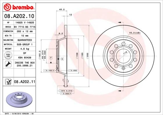 AP 14925 - Bremžu diski autospares.lv