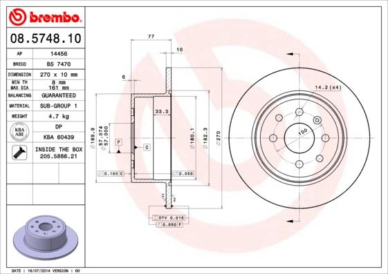 AP 14456 - Bremžu diski www.autospares.lv