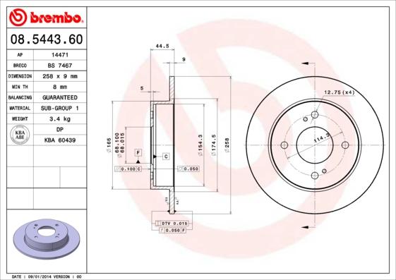 AP 14471 - Bremžu diski www.autospares.lv