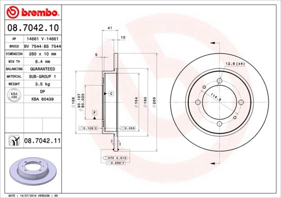 AP 14661 - Bremžu diski autospares.lv